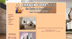 Desktop Screenshot of farben-forstner.de